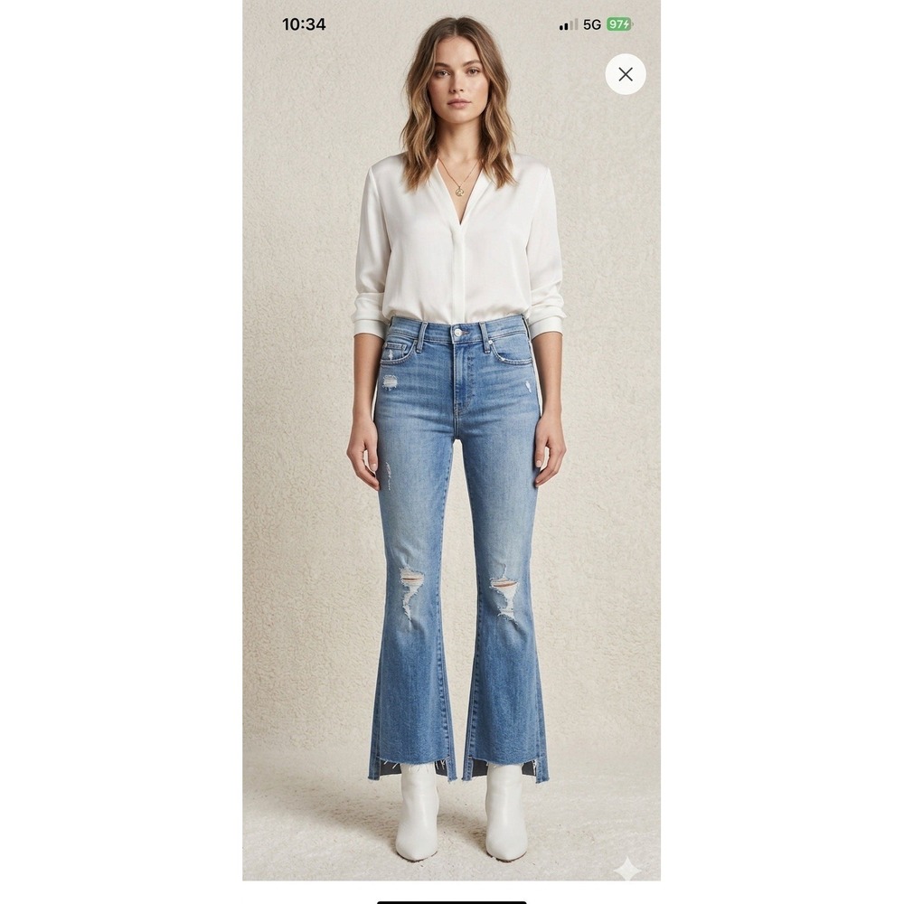 Mother The Cruiser Cliffhanger Size 24 Distressed‎ Frayed Jeans